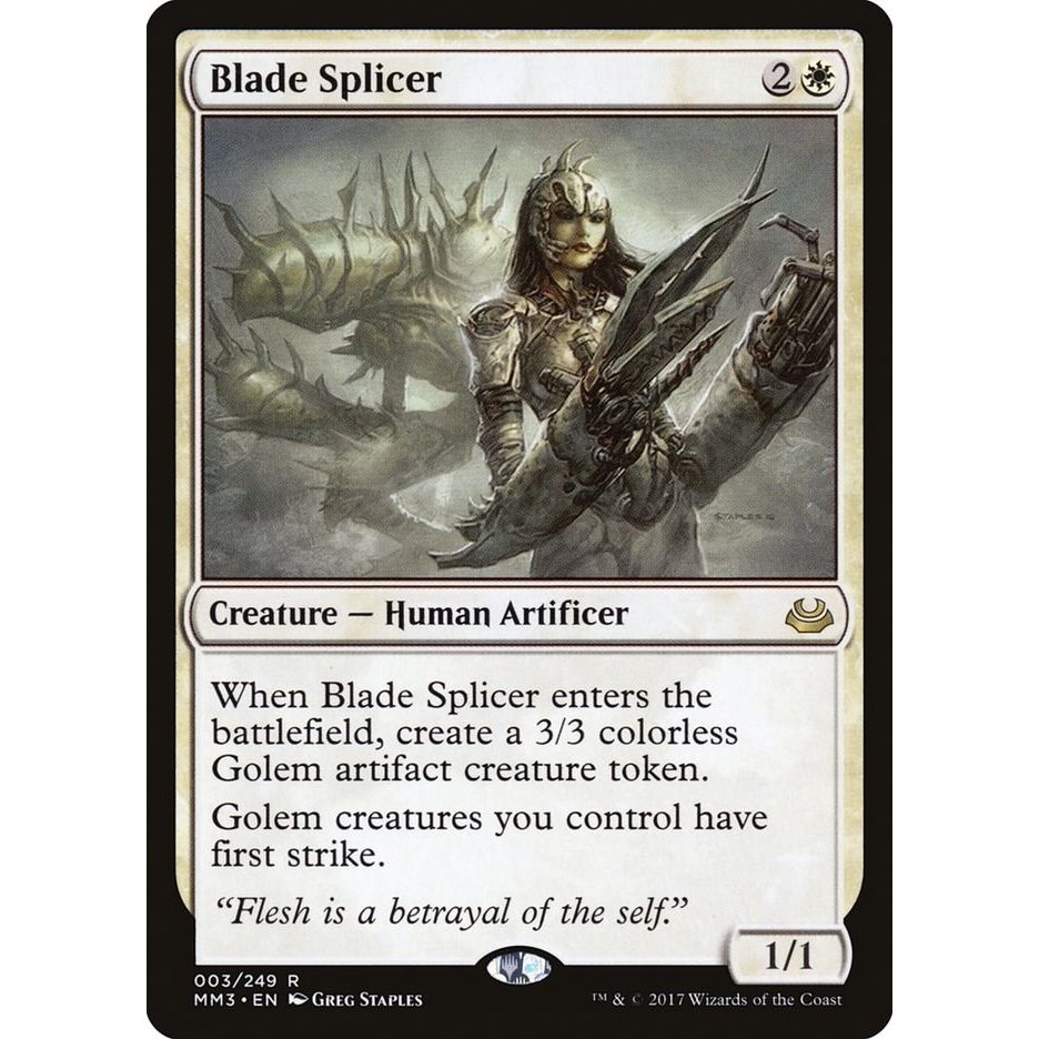 Image for Blade Splicer (3) (MM3) - Magic: The Gathering