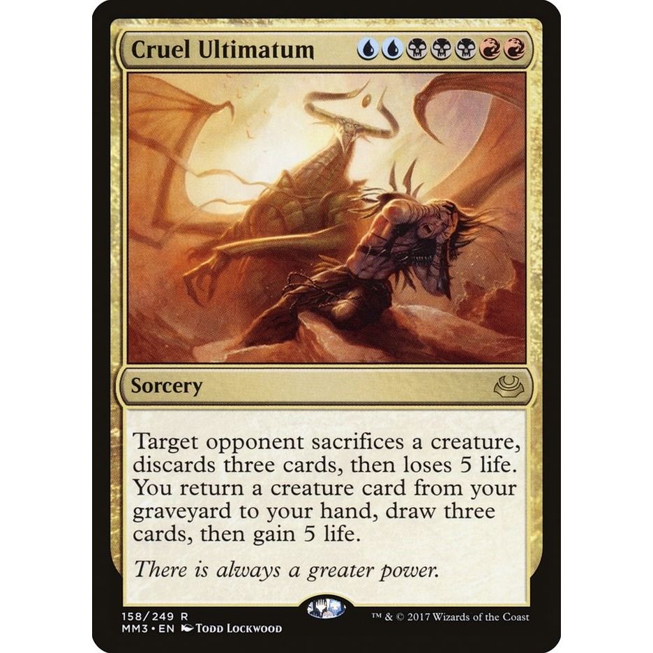 Image for Cruel Ultimatum (158) (MM3) - Magic: The Gathering
