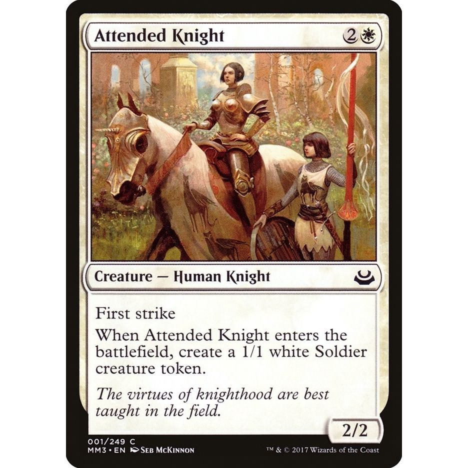 Image for Attended Knight (1) (MM3) - Magic: The Gathering