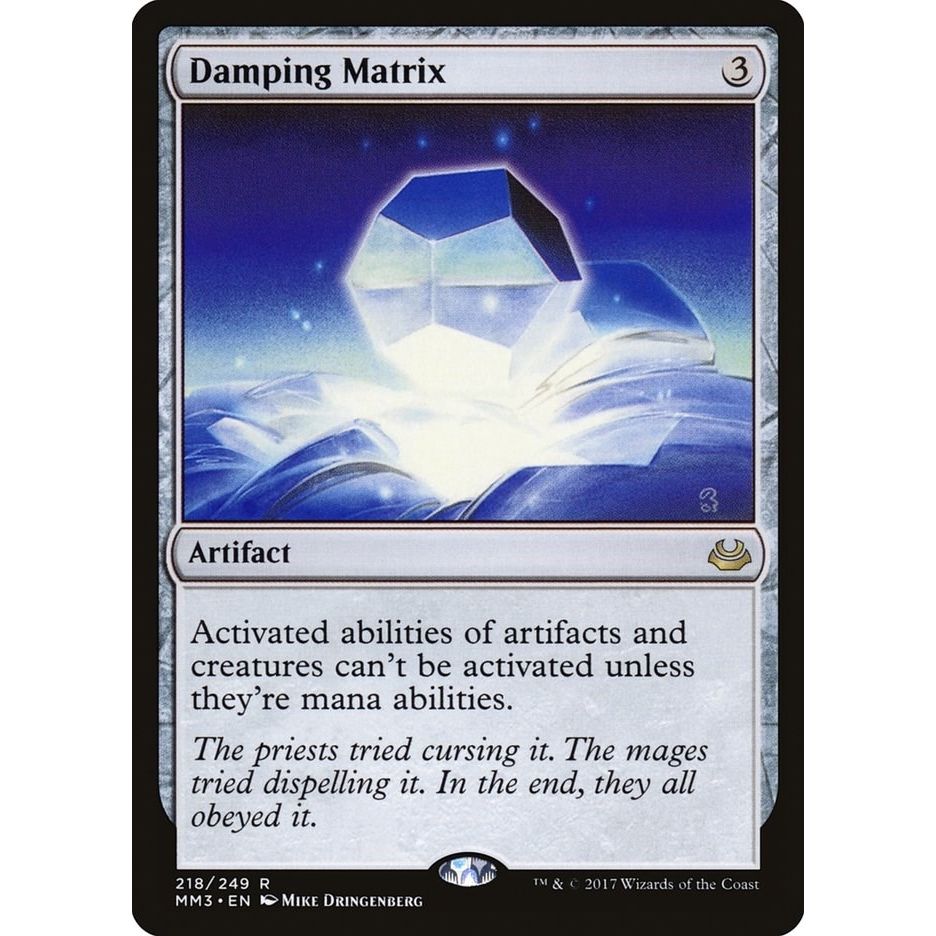 Image for Damping Matrix (218) (MM3) - Magic: The Gathering
