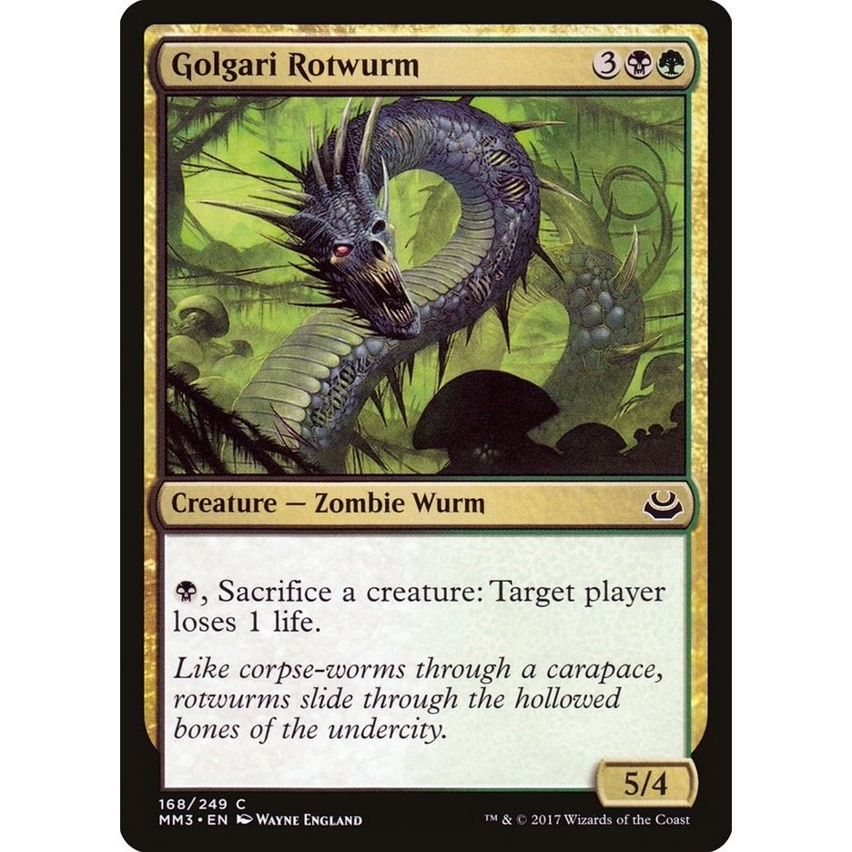 Image for Golgari Rotwurm (168) (MM3) - Magic: The Gathering