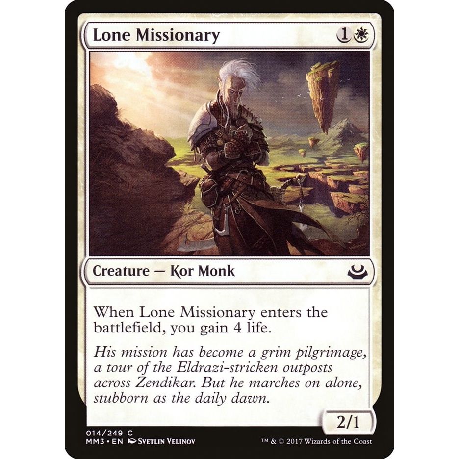 Image for Lone Missionary (14) (MM3) - Magic: The Gathering