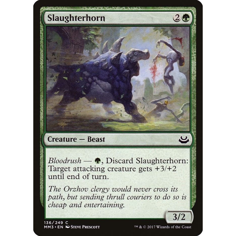 Image for Slaughterhorn (136) (MM3) - Magic: The Gathering