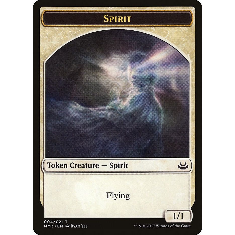 Image for Spirit Token (4) (MM3) - Magic: The Gathering