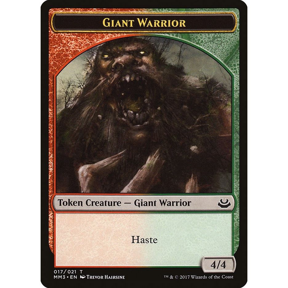 Image for Giant Warrior Token (17) (MM3) - Magic: The Gathering