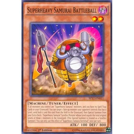 Image for Superheavy Samurai Battleball (SP17-EN011) (SP17) - YuGiOh