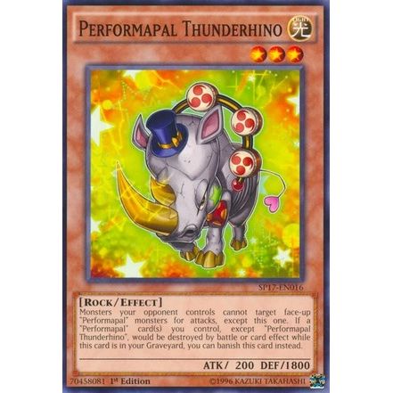 Image for Performapal Thunderhino (SP17-EN016) (SP17) - YuGiOh
