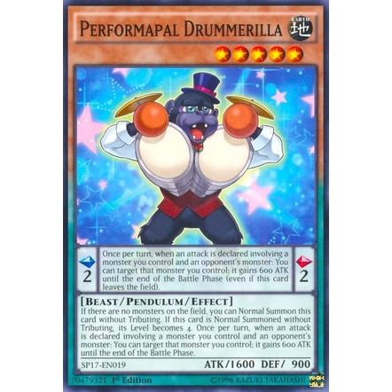 Image for Performapal Drummerilla (SP17-EN019) (SP17) - YuGiOh