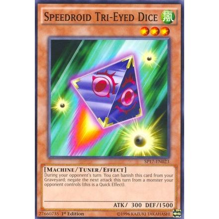 Image for Speedroid Tri-Eyed Dice (SP17-EN023) (SP17) - YuGiOh