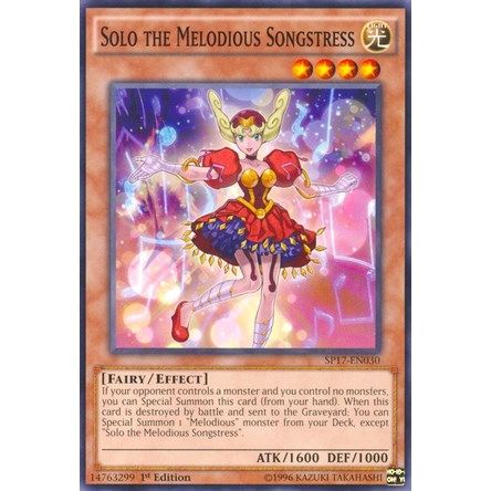 Image for Solo the Melodious Songstress (SP17-EN030) (SP17) - YuGiOh