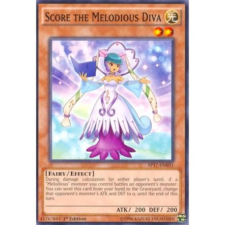 Image for Score the Melodious Diva (SP17-EN031) (SP17) - YuGiOh