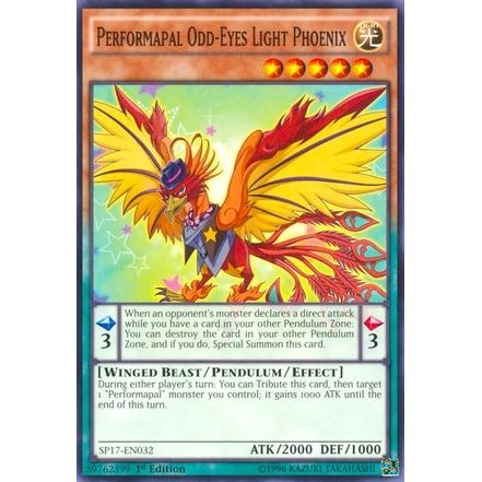 Image for Performapal Odd-Eyes Light Phoenix (Starfoil) (SP17-EN032) (SP17) - YuGiOh