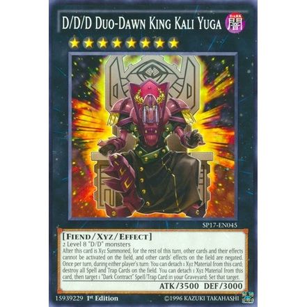Image for D/D/D Duo-Dawn King Kali Yuga (SP17-EN045) (SP17) - YuGiOh