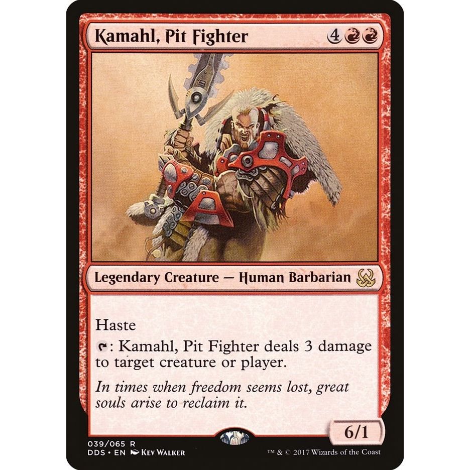 Image for Kamahl, Pit Fighter (39) (DDS) - Magic: The Gathering