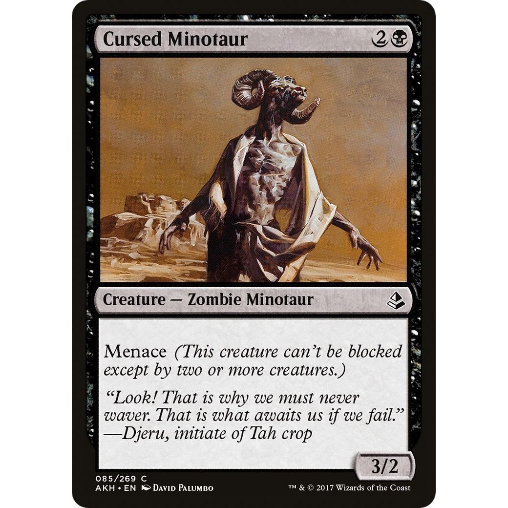 Image for Cursed Minotaur (85) (AKH) - Magic: The Gathering