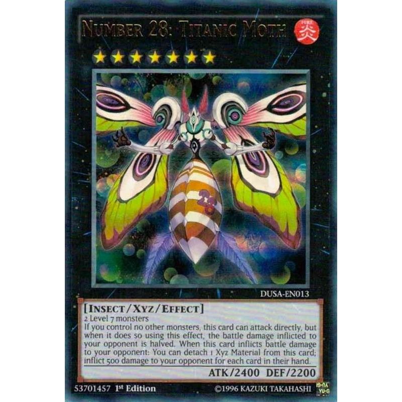 Image for Number 28: Titanic Moth (DUSA-EN013) (DUSA) - YuGiOh