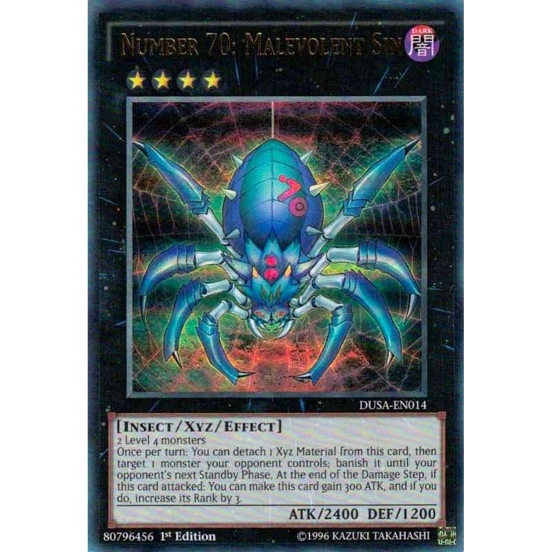 Image for Number 70: Malevolent Sin (DUSA-EN014) (DUSA) - YuGiOh