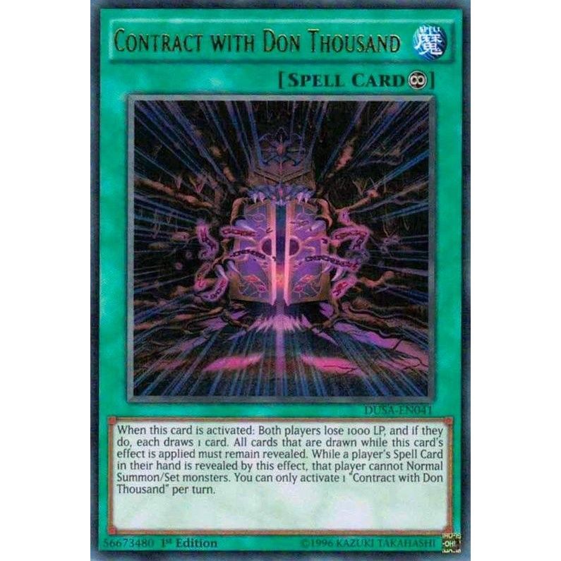 Image for Contract with Don Thousand (DUSA-EN041) (DUSA) - YuGiOh