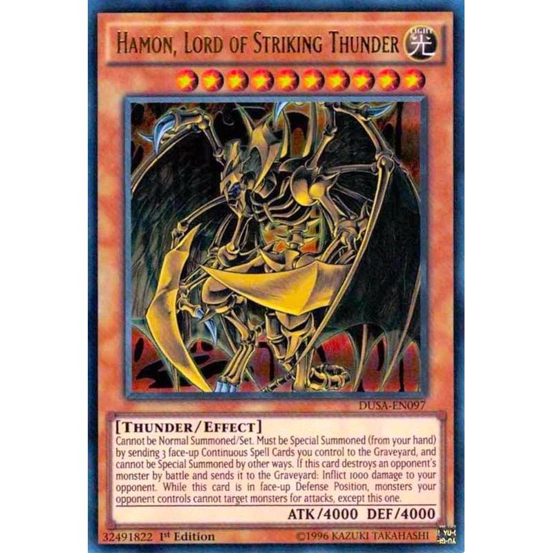 Image for Hamon, Lord of Striking Thunder (DUSA-EN097) (DUSA) - YuGiOh
