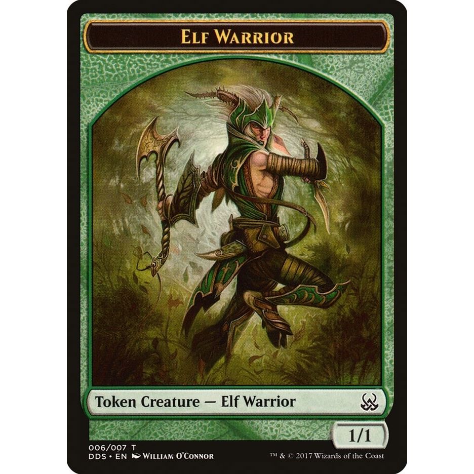 Image for Elf Warrior Token (6) (DDS) - Magic: The Gathering