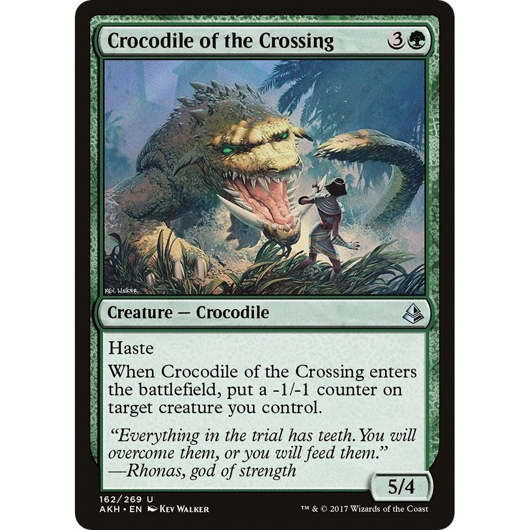 Image for Crocodile of the Crossing (162) (AKH) - Magic: The Gathering