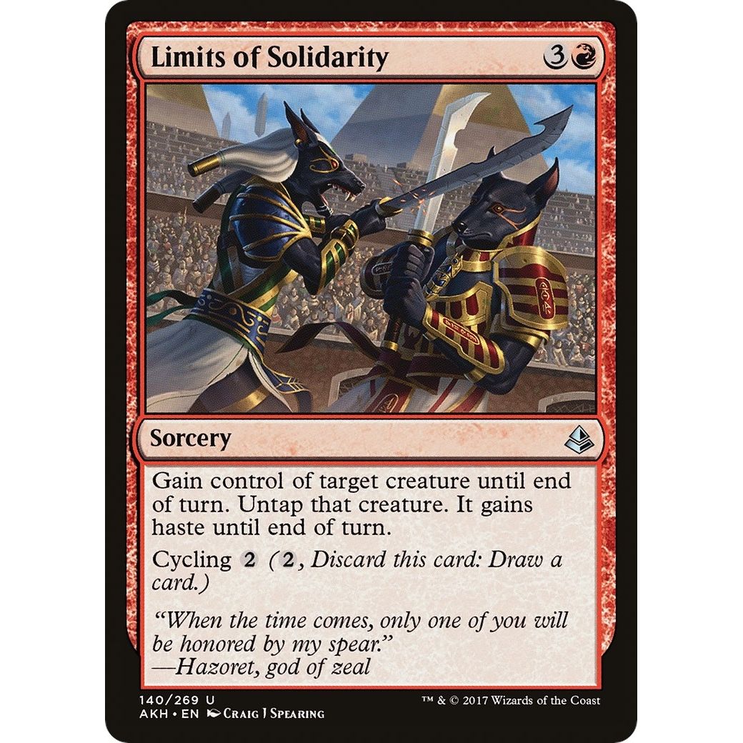 Image for Limits of Solidarity (140) (AKH) - Magic: The Gathering