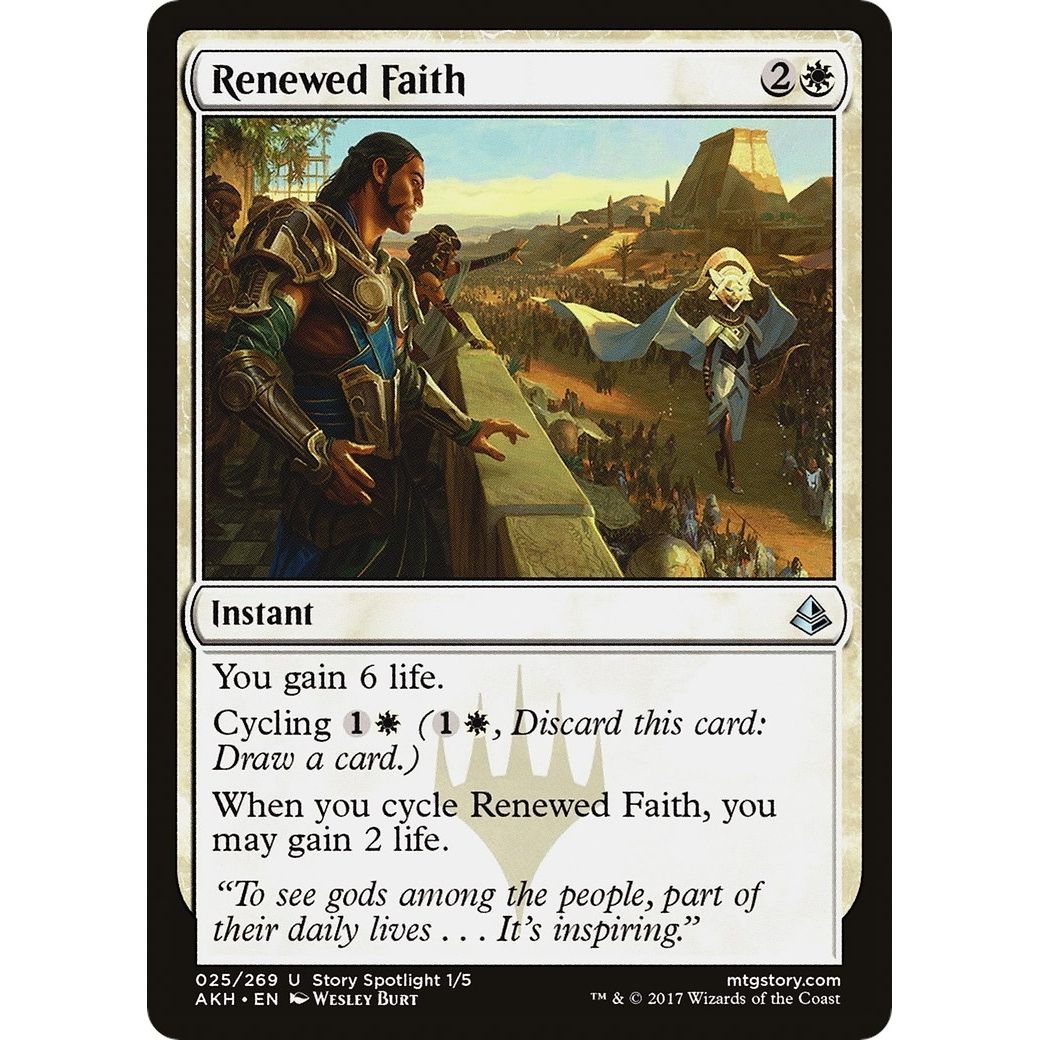 Image for Renewed Faith (25) (AKH) - Magic: The Gathering