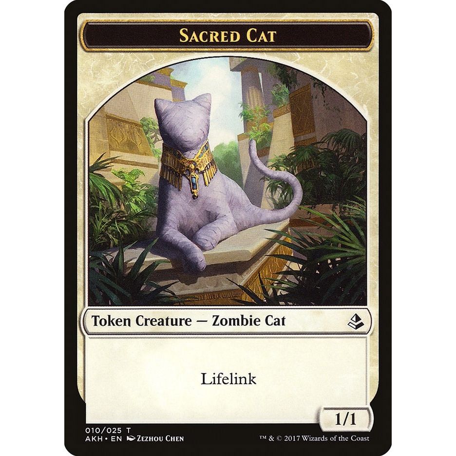 Image for Sacred Cat Token (10) (AKH) - Magic: The Gathering