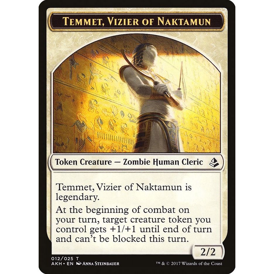 Image for Temmet, Vizier of Naktamun Token (12) (AKH) - Magic: The Gathering