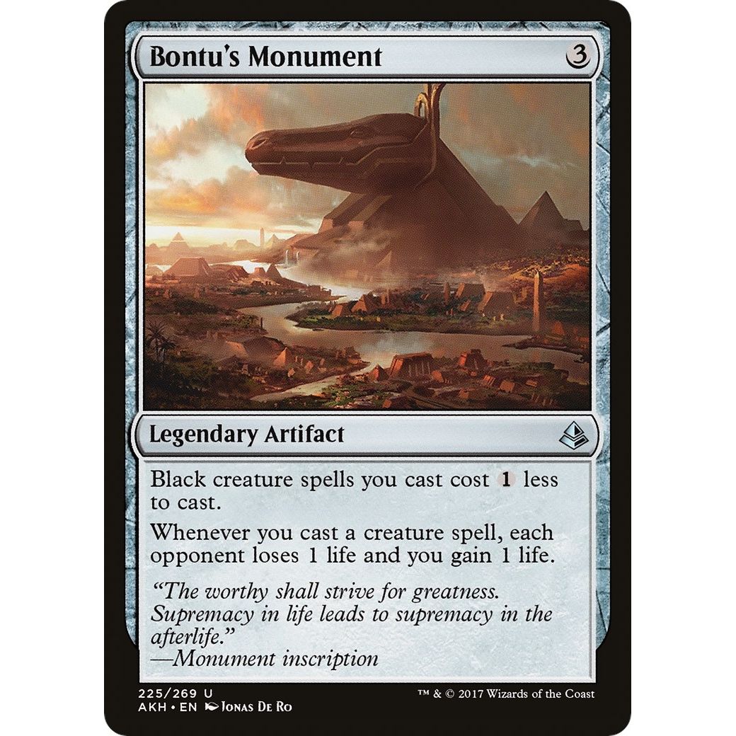 Image for Bontu's Monument (225) (AKH) - Magic: The Gathering