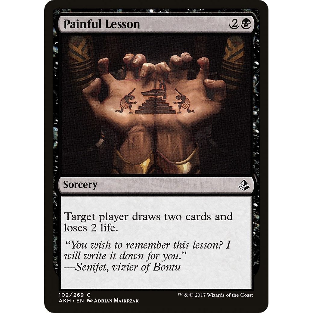 Image for Painful Lesson (102) (AKH) - Magic: The Gathering