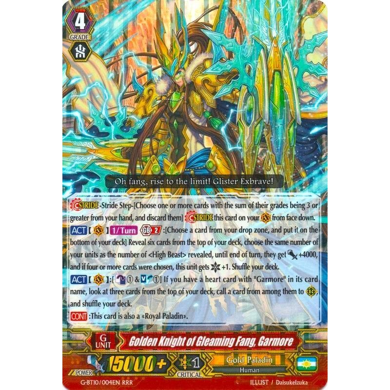 Image for Golden Knight of Gleaming Fang, Garmore (G-BT10/004EN) (G-BT10) - Cardfight Vanguard