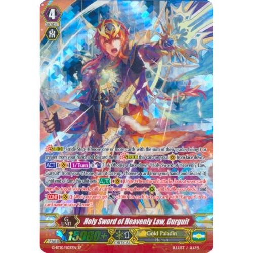 Image for Holy Sword of Heavenly Law, Gurguit (SP) (G-BT10/S03EN) (G-BT10) - Cardfight Vanguard