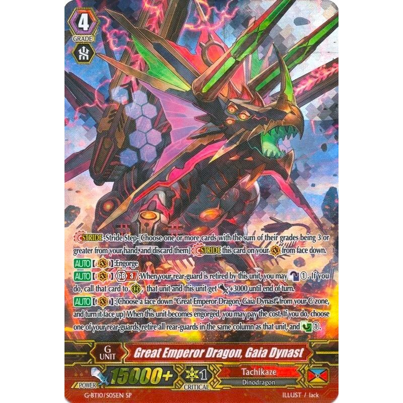 Image for Great Emperor Dragon, Gaia Dynast (SP) (G-BT10/S05EN) (G-BT10) - Cardfight Vanguard