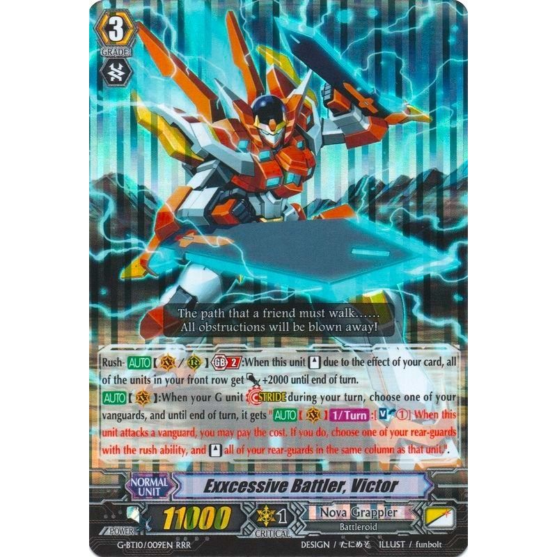 Image for Exxcessive Battler, Victor (G-BT10/009EN) (G-BT10) - Cardfight Vanguard