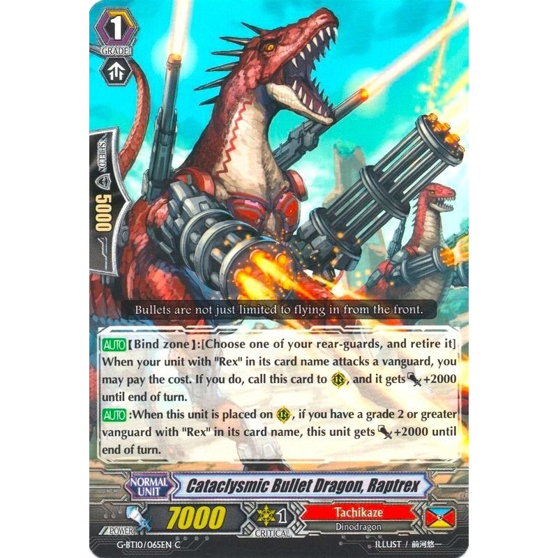 Image for Cataclysmic Bullet Dragon, Raptrex (G-BT10/065EN) (G-BT10) - Cardfight Vanguard