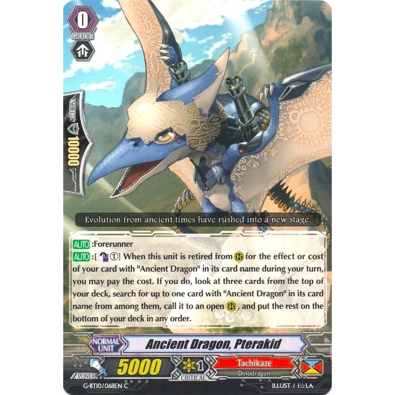 Image for Ancient Dragon, Pterakid (G-BT10/068EN) (G-BT10) - Cardfight Vanguard