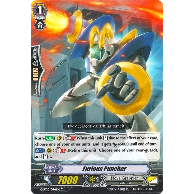 Image for Furious Puncher (G-BT10/094EN) (G-BT10) - Cardfight Vanguard