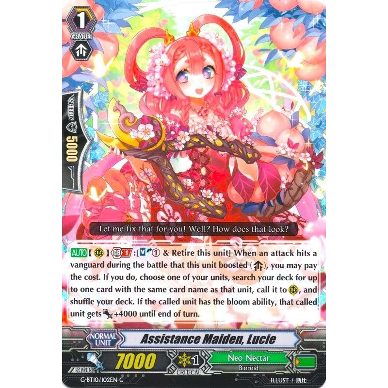 Image for Assistance Maiden, Lucie (G-BT10/102EN) (G-BT10) - Cardfight Vanguard