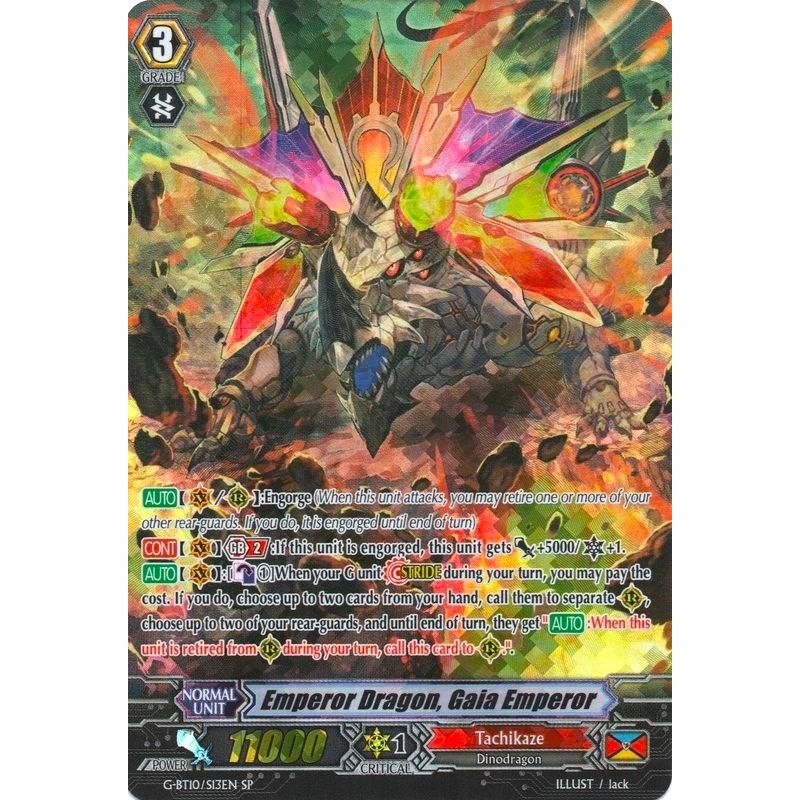 Image for Emperor Dragon, Gaia Emperor (SP) (G-BT10/S13EN) (G-BT10) - Cardfight Vanguard