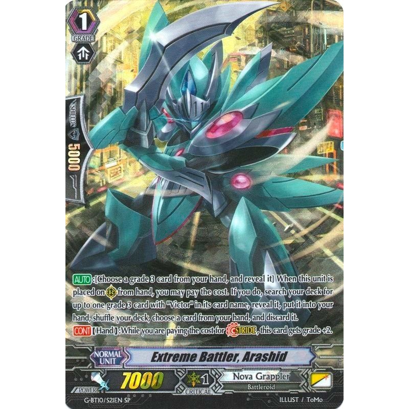 Image for Extreme Battler, Arashid (SP) (G-BT10/S21EN) (G-BT10) - Cardfight Vanguard