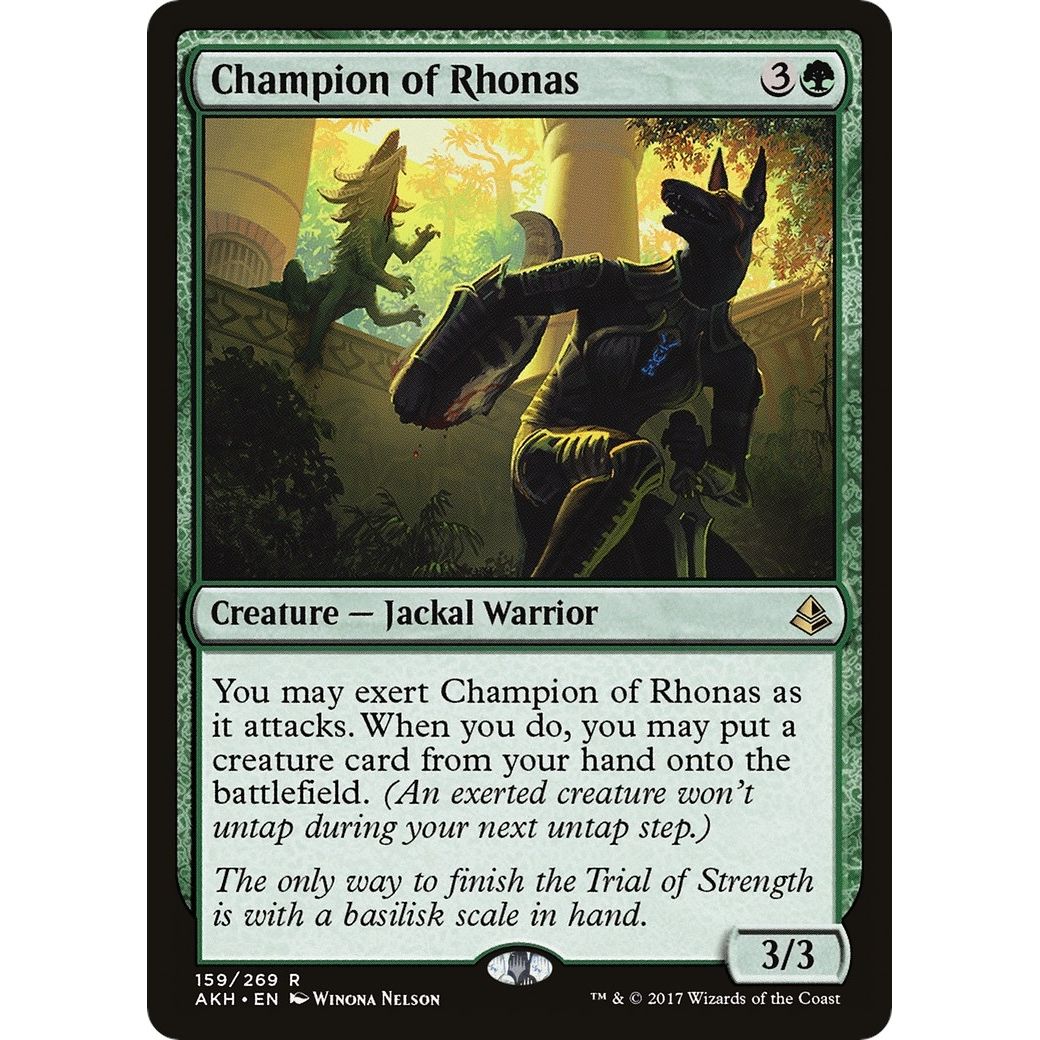 Image for Champion of Rhonas (159) (AKH) - Magic: The Gathering