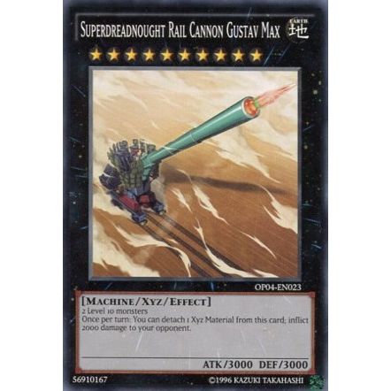 Image for Superdreadnought Rail Cannon Gustav Max (OP04-EN023) (OP04) - YuGiOh
