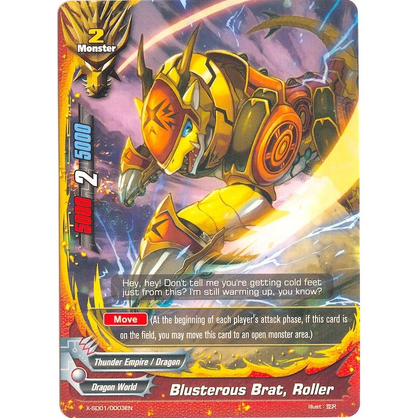 Image for Blusterous Brat, Roller (X-SD01/0003EN) (X-SD01) - Future Card BuddyFight