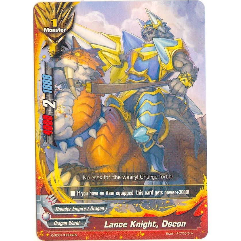 Image for Lance Knight, Decon (X-SD01/0006EN) (X-SD01) - Future Card BuddyFight