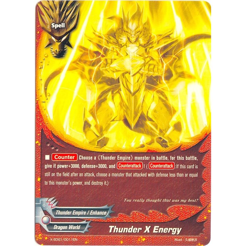 Image for Thunder X Energy (X-SD01/0011EN) (X-SD01) - Future Card BuddyFight