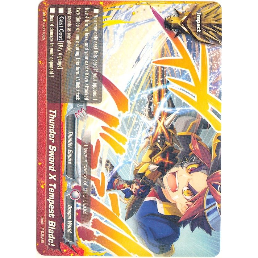 Image for Thunder Sword X Tempest Blade! (X-SD01/0016EN) (X-SD01) - Future Card BuddyFight