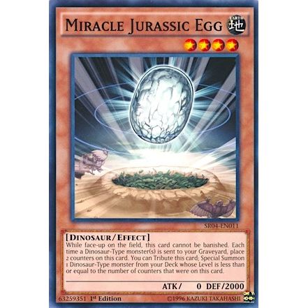 Image for Miracle Jurassic Egg (SR04-EN011) (SR04) - YuGiOh