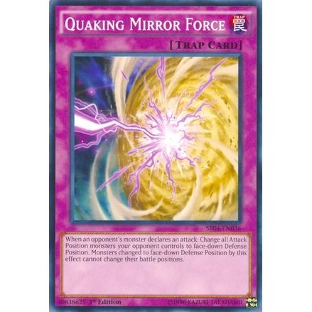 Image for Quaking Mirror Force (SR04-EN036) (SR04) - YuGiOh