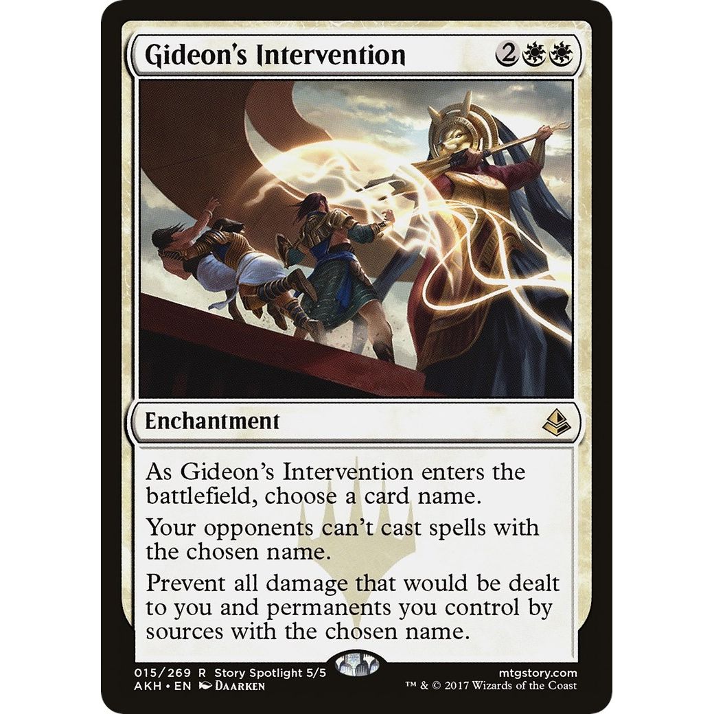 Image for Gideon's Intervention (15) (AKH) - Magic: The Gathering